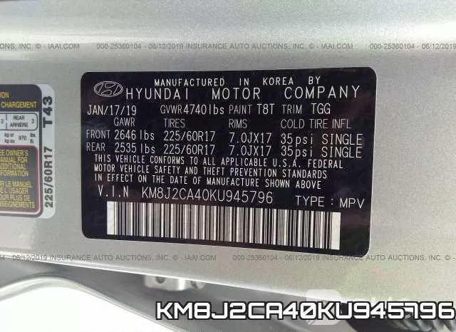 KM8J2CA40KU945796 фото 10