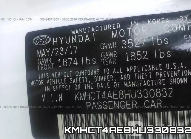 KMHCT4AE8HU330832 фото 10