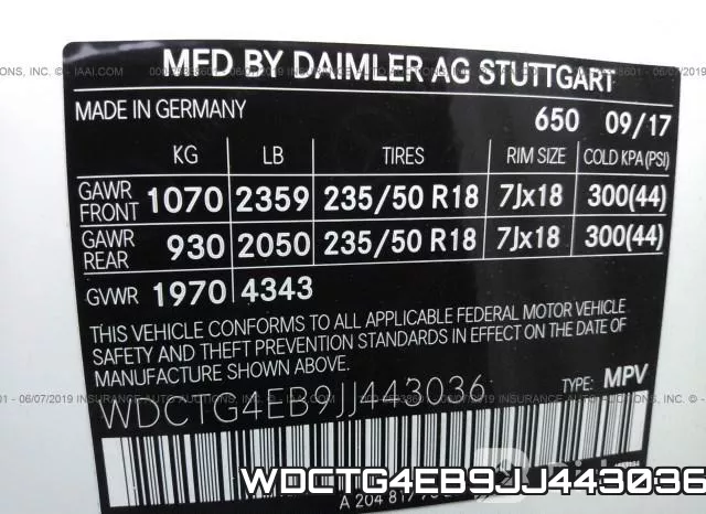 WDCTG4EB9JJ443036 фото 10