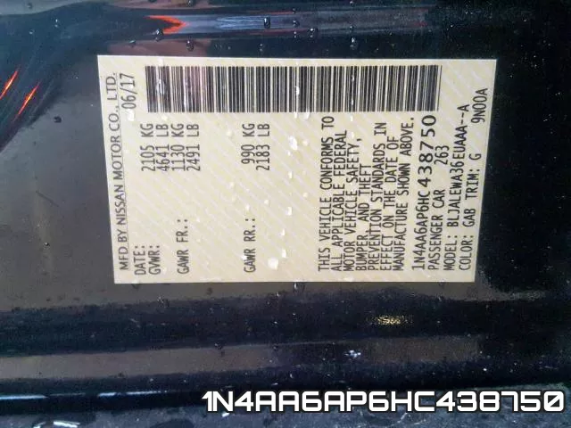 1N4AA6AP6HC438750 фото 2