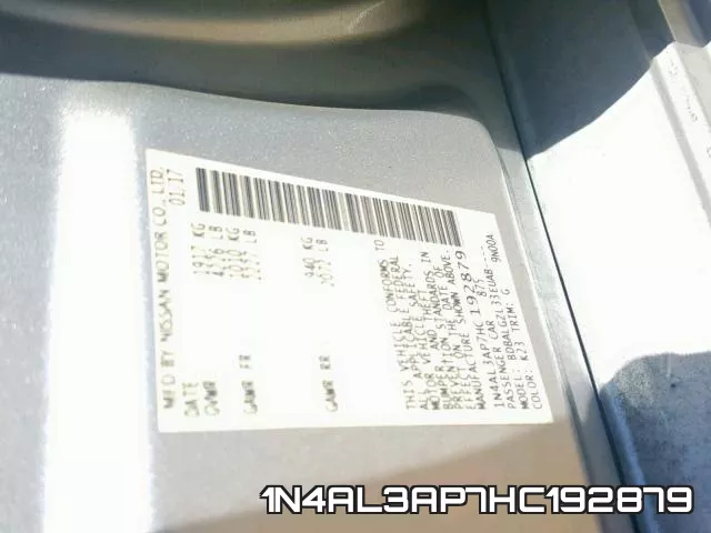 1N4AL3AP7HC192879 фото 2