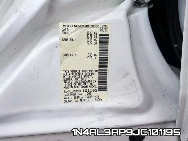 1N4AL3AP9JC101195 фото 2