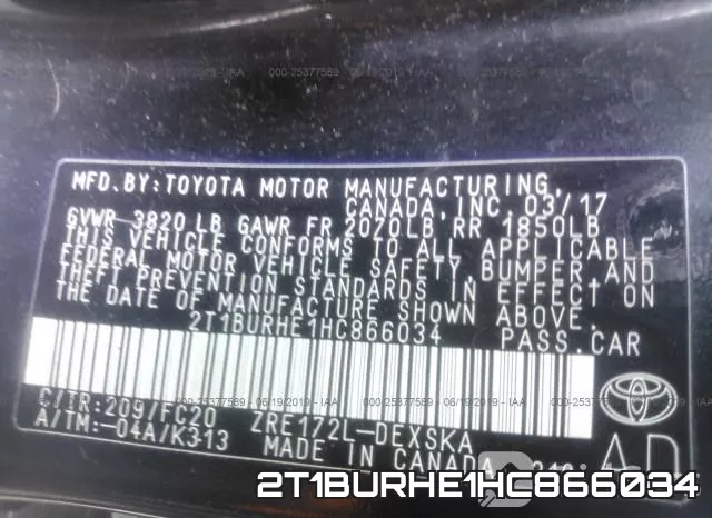 2T1BURHE1HC866034 фото 10