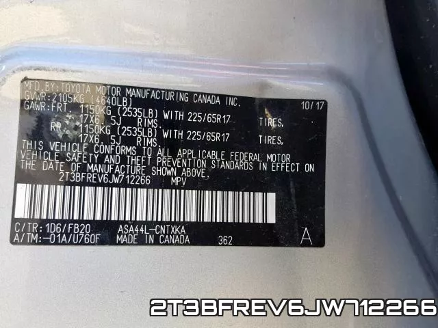 2T3BFREV6JW712266 фото 2