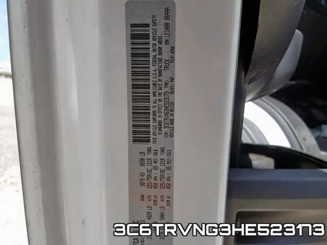 3C6TRVNG3HE523173 фото 2