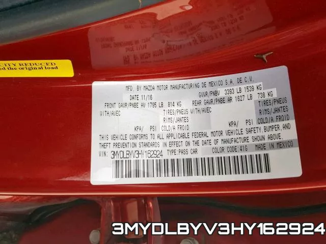 3MYDLBYV3HY162924 фото 2