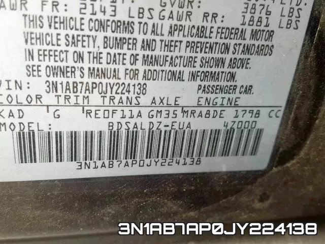 3N1AB7AP0JY224138 фото 2