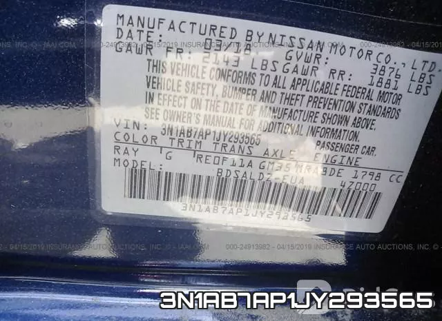 3N1AB7AP1JY293565 фото 10