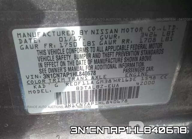 3N1CN7AP1HL840678 фото 10