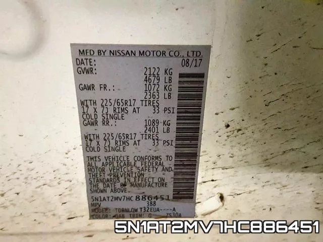 5N1AT2MV7HC886451 фото 2