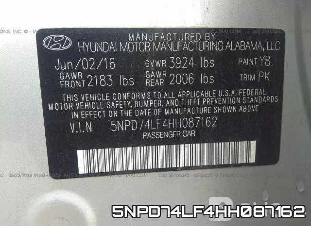 5NPD74LF4HH087162 фото 10