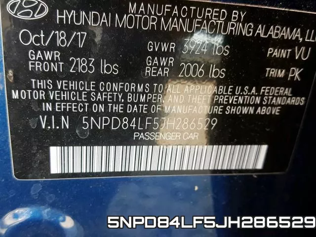 5NPD84LF5JH286529 фото 2