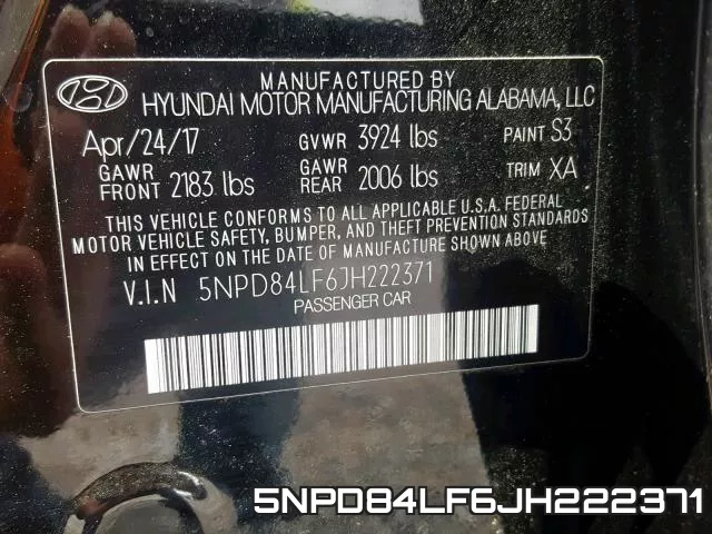 5NPD84LF6JH222371 фото 2