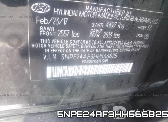 5NPE24AF3HH566825 фото 10