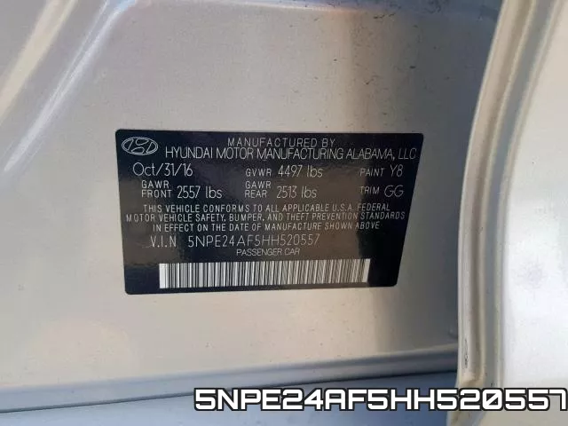 5NPE24AF5HH520557 фото 2