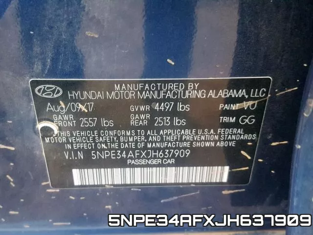 5NPE34AFXJH637909 фото 2