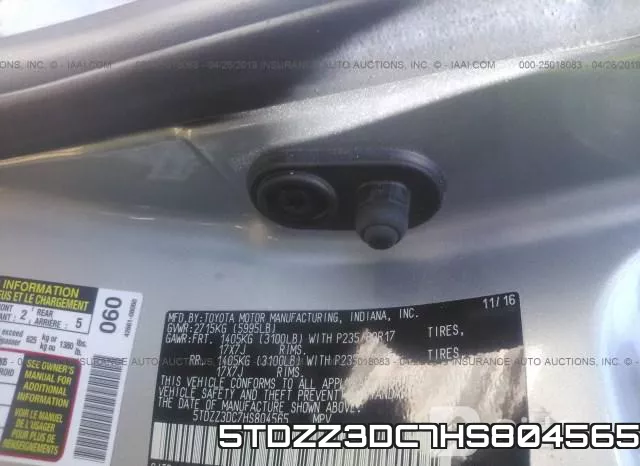 5TDZZ3DC7HS804565 фото 10