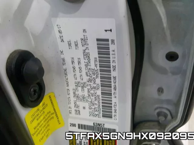 5TFAX5GN9HX092095 фото 2