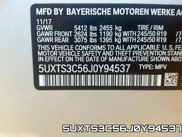 5UXTS3C56J0Y94537 фото 2