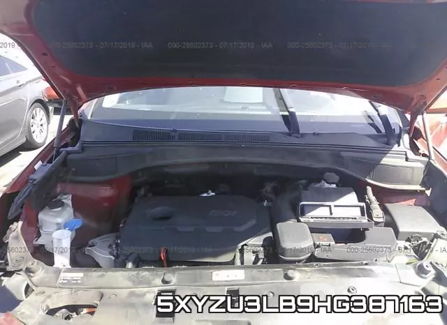 5XYZU3LB9HG387163 фото 2