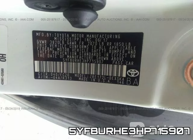 5YFBURHE3HP715907 фото 9