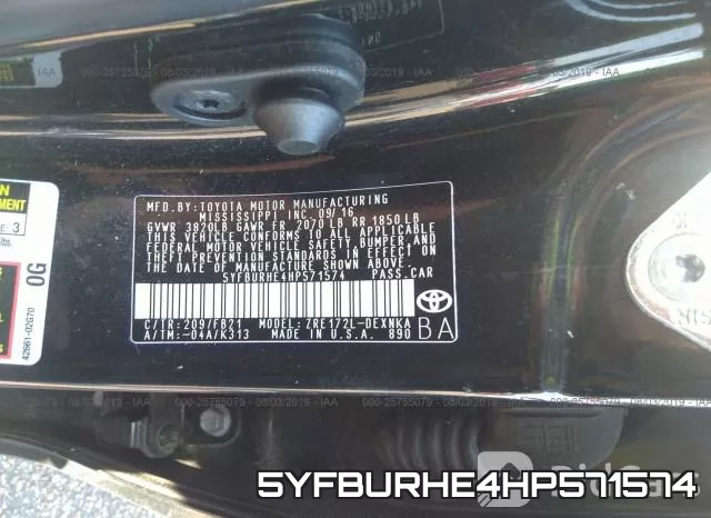 5YFBURHE4HP571574 фото 10