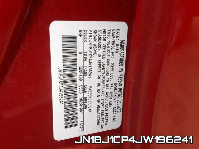 JN1BJ1CP4JW196241 фото 2