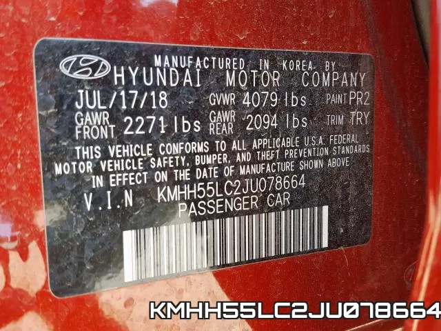 KMHH55LC2JU078664 фото 2
