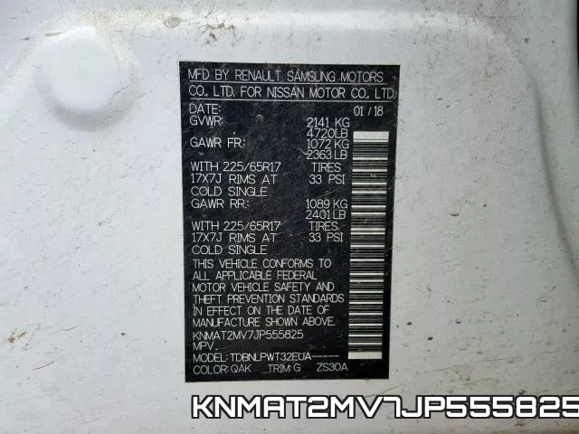 KNMAT2MV7JP555825 фото 2