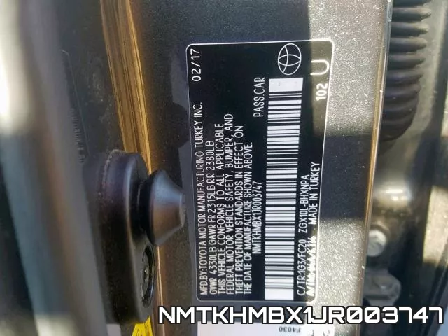 NMTKHMBX1JR003747 фото 2