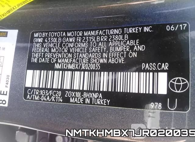 NMTKHMBX7JR020035 фото 10