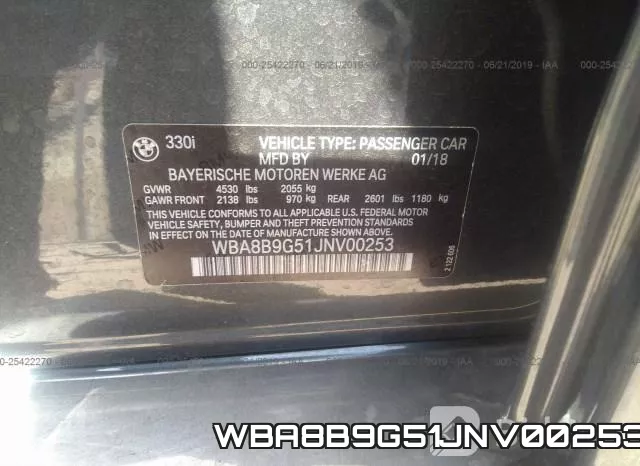 WBA8B9G51JNV00253 фото 10
