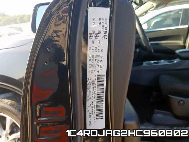 1C4RDJAG2HC960802 фото 2