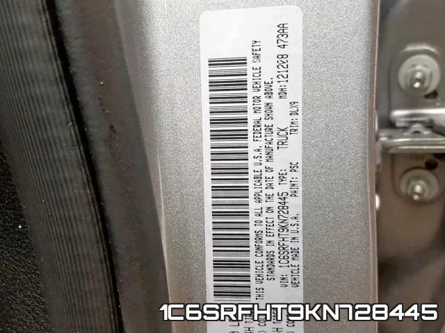 1C6SRFHT9KN728445 фото 2