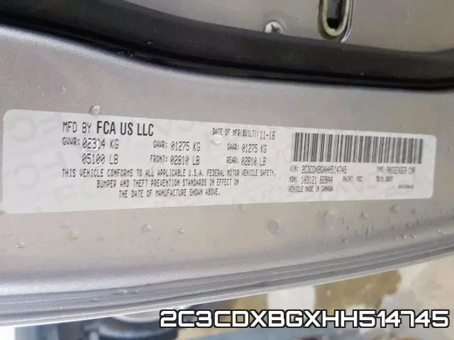 2C3CDXBGXHH514745 фото 2