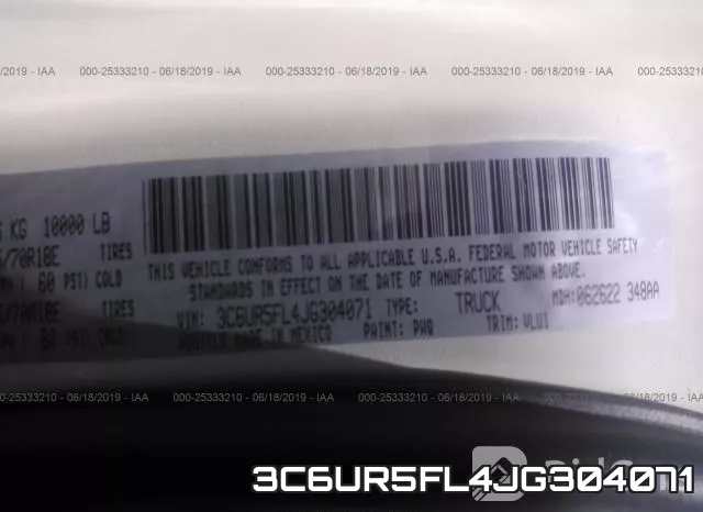 3C6UR5FL4JG304071 фото 10