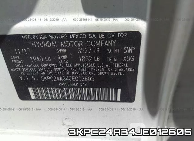 3KPC24A34JE012605 фото 10