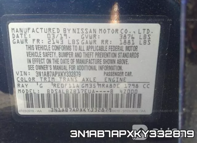 3N1AB7APXKY332879 фото 10