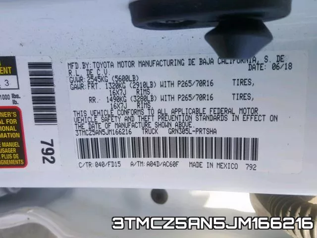 3TMCZ5AN5JM166216 фото 2