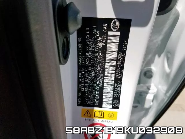 58ABZ1B19KU032908 фото 2