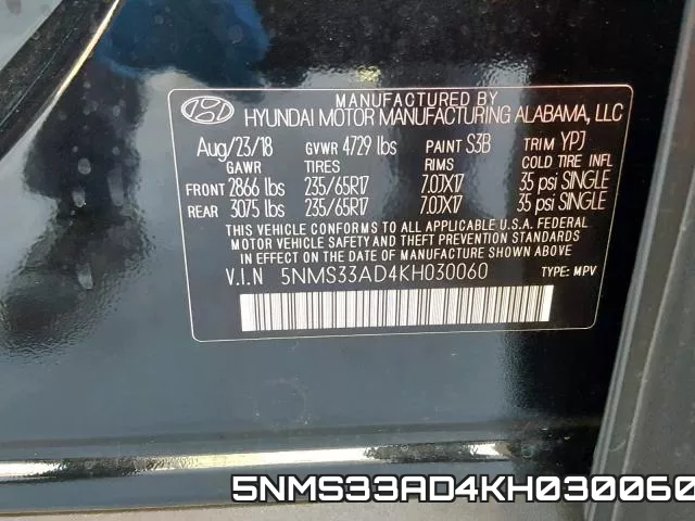 5NMS33AD4KH030060 фото 2