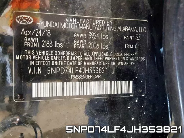 5NPD74LF4JH353821 фото 2