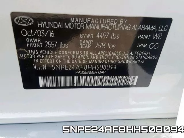 5NPE24AF8HH508094 фото 2