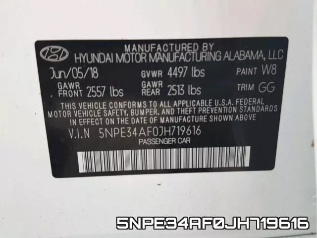 5NPE34AF0JH719616 фото 2