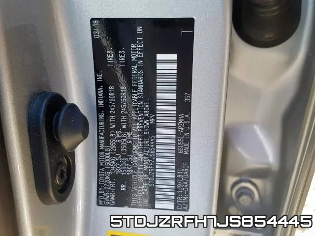 5TDJZRFH7JS854445 фото 2