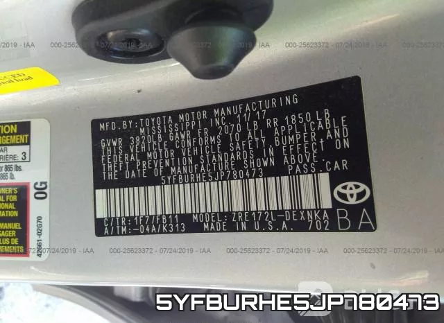 5YFBURHE5JP780473 фото 10
