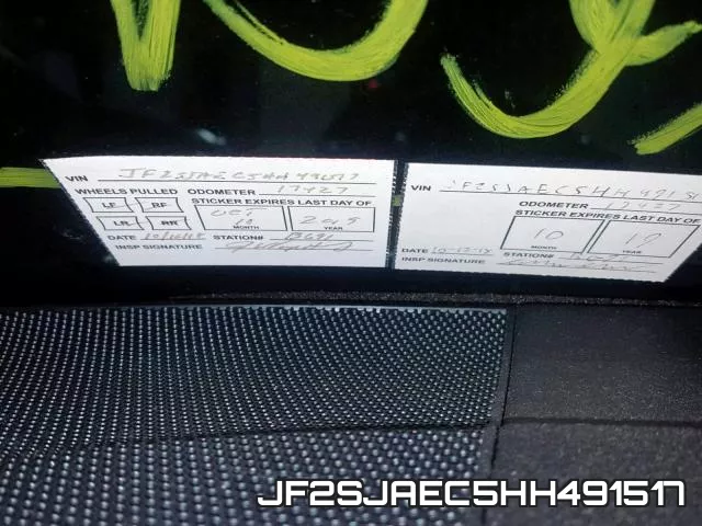 JF2SJAEC5HH491517 фото 10