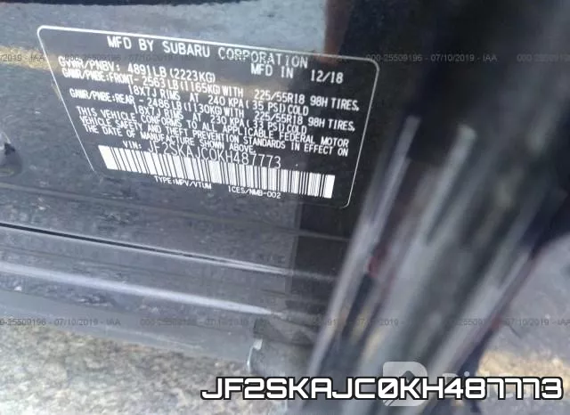JF2SKAJC0KH487773 фото 10