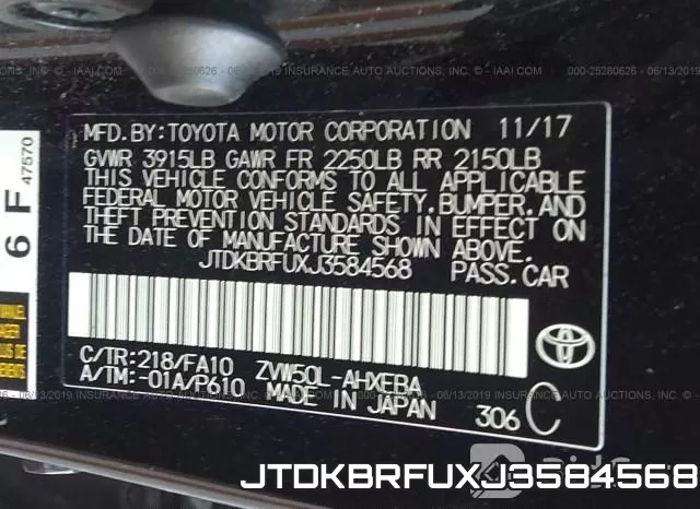 JTDKBRFUXJ3584568 фото 10