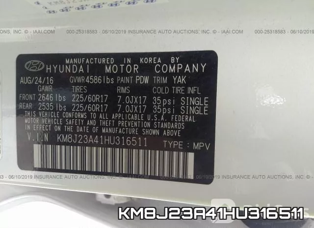 KM8J23A41HU316511 фото 10